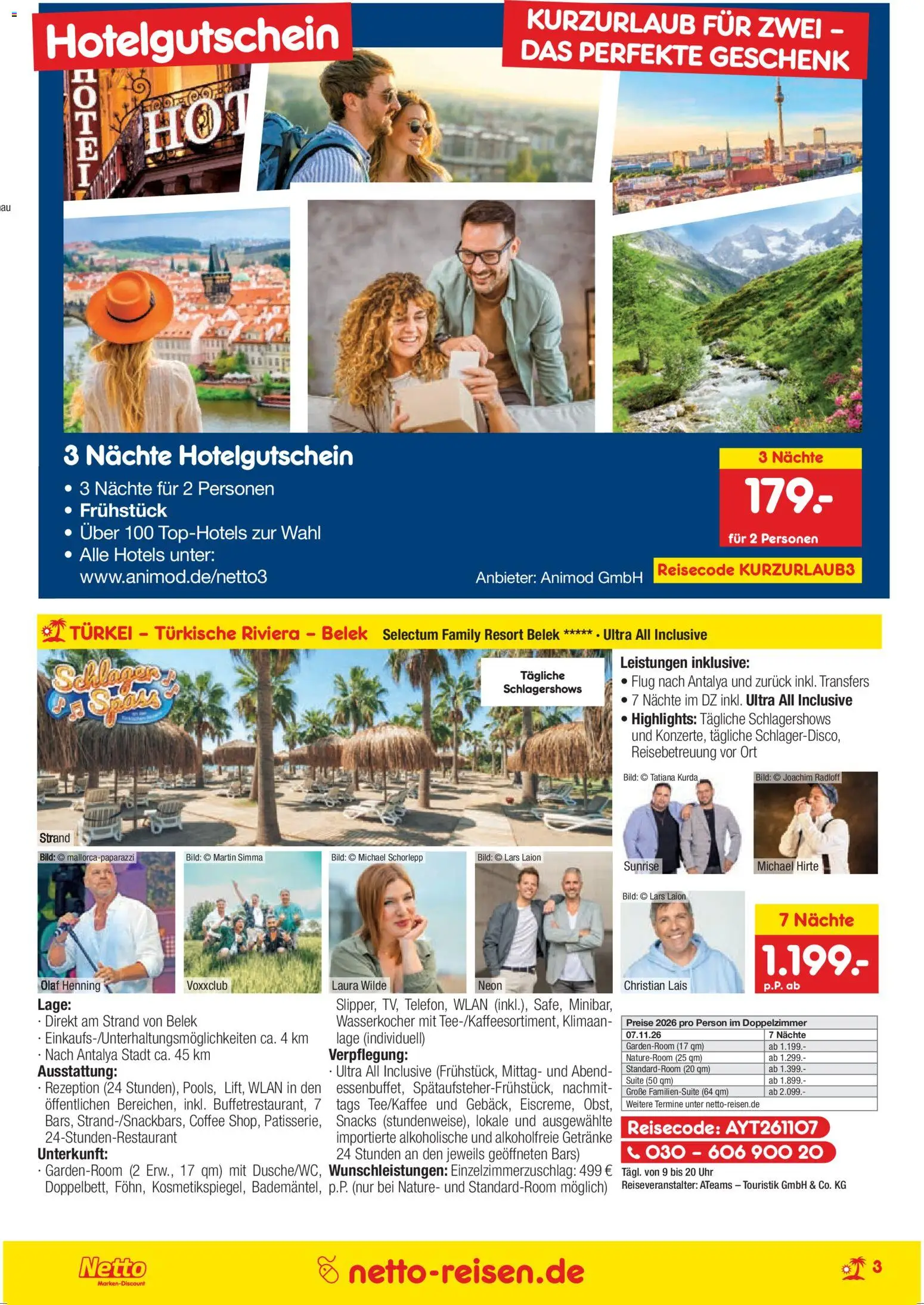 Netto Reisen Prospekt 	 - Seite 3 - gültig ab 26.03.2026