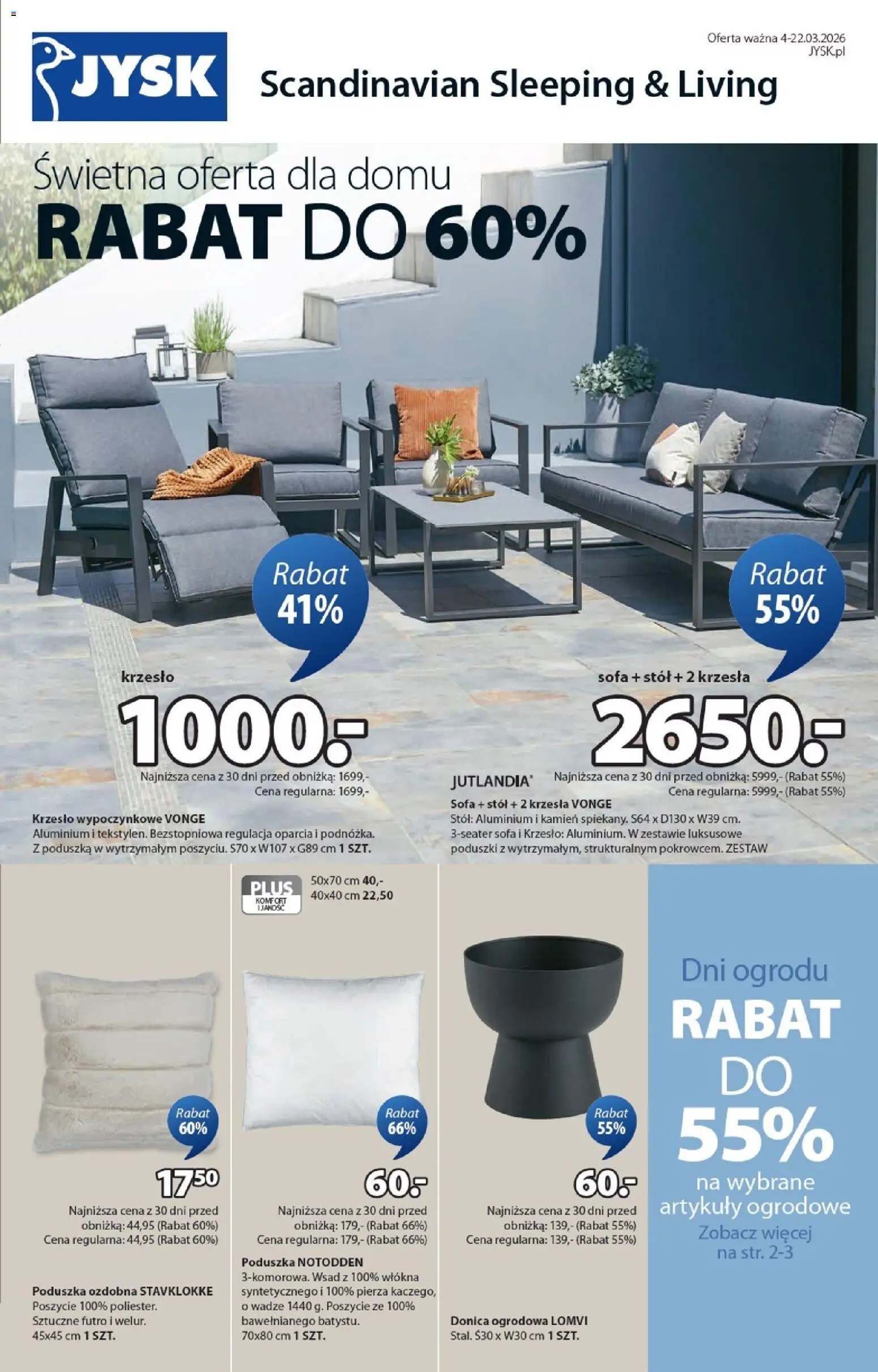JYSK gazetka - strona 1- ważny od 04.03.2026