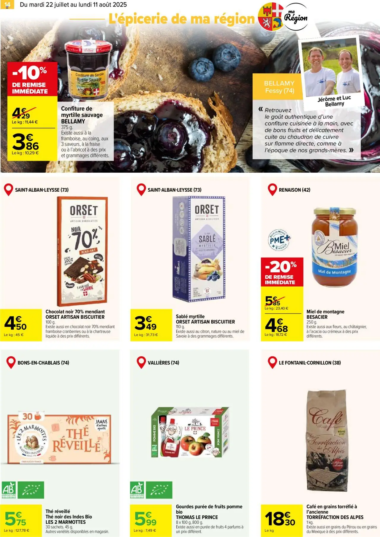 Carrefour le meilleur de ma région - page 14 - valable à partir du 22/07/2025