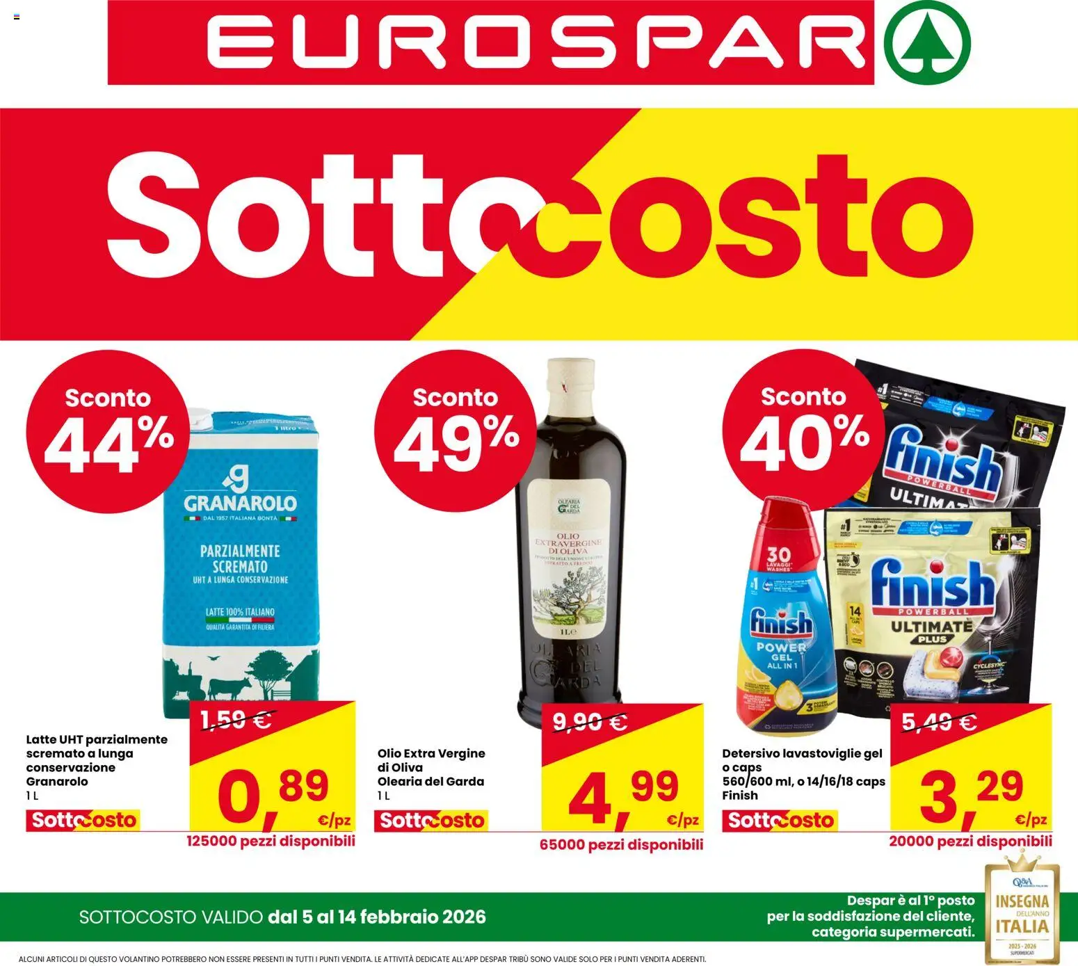 Volantino Eurospar	 - pagina 1 - valido dal 05/02/2026