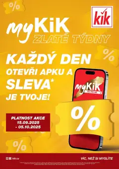 Náhled Kik leták - Zlaté týdny platný od 15.09.2025