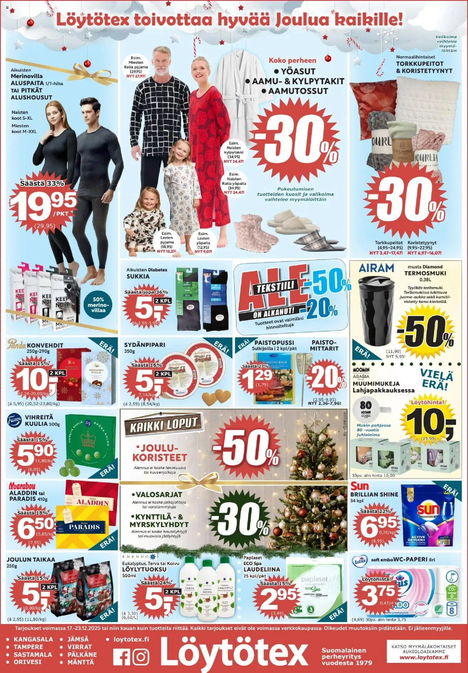 Löytötex tarjoukset - sivu 1- voimassa alkaen 17/12/2025