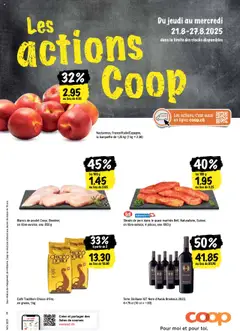 Vorschau Coop - Les actions de la semaine gültig ab 21.08.2025