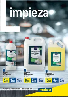 Vista previa del folleto Makro - Especial Limpieza Norte válido desde 01/09/2025