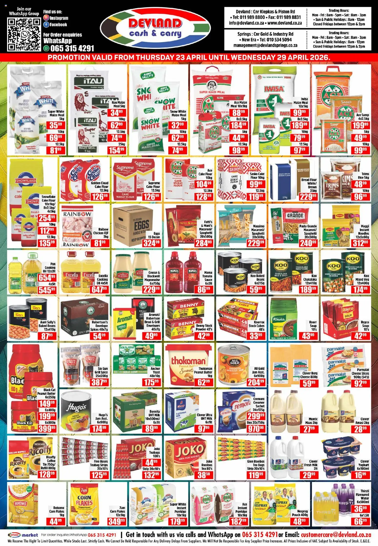 Devland Specials - page 1- valid from 23/04/2026