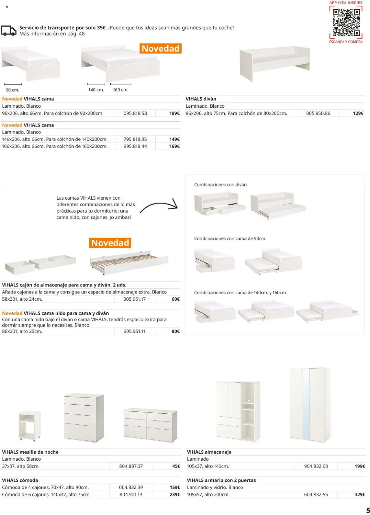 Catálogo IKEA Muebles para el dormitorio - Página de 5 - Válido desde 01/09/2025
