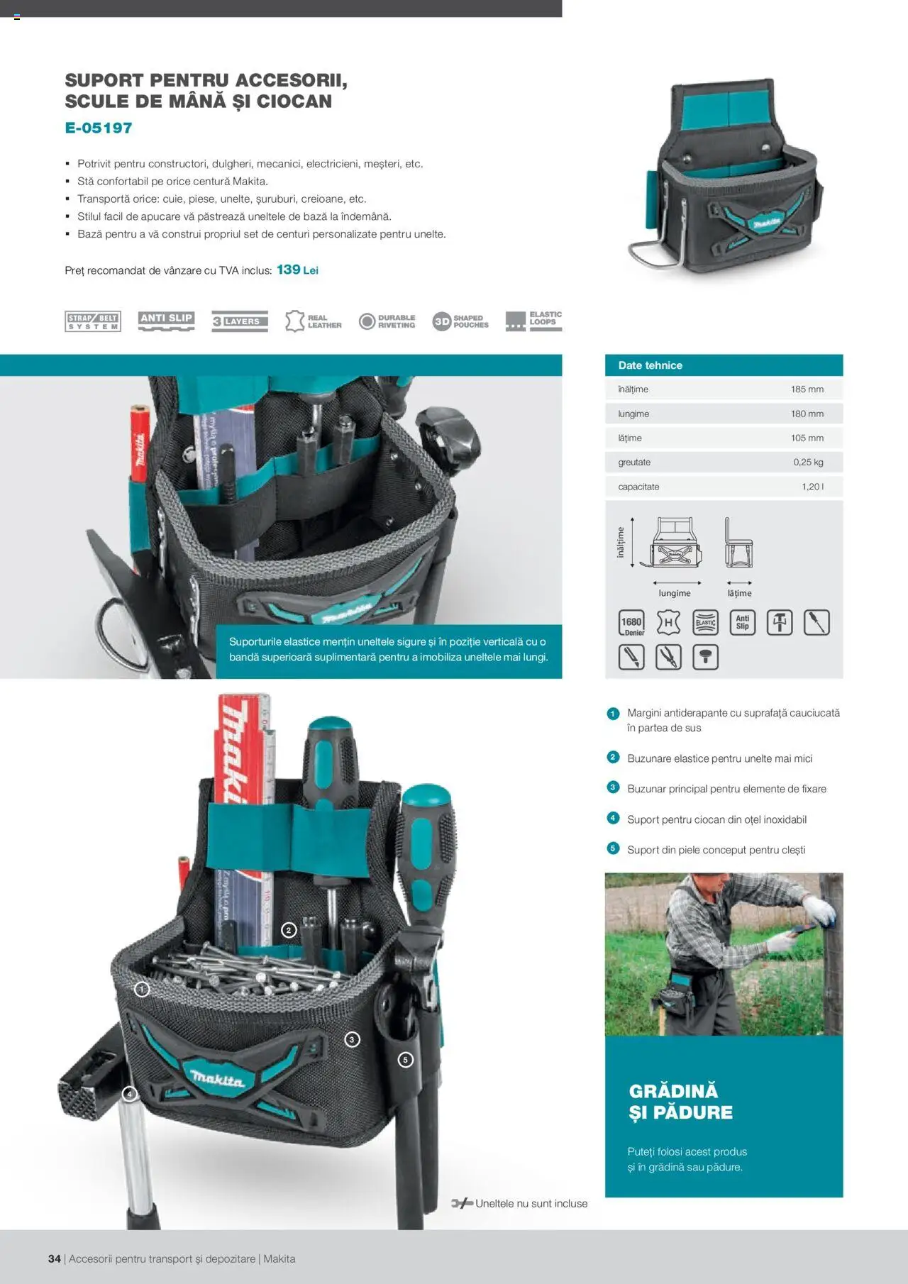 Makita catalog - Accesorii pentru transport si depozitare   - pagina 34- valabil de la 06.09.2021