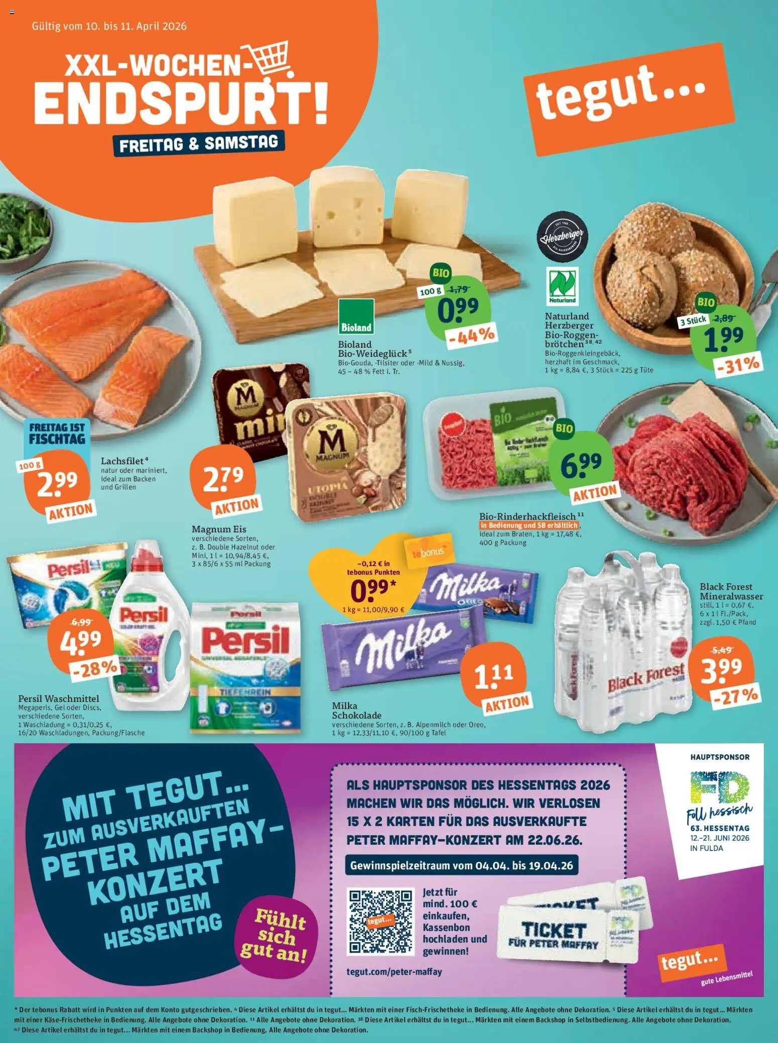 Tegut Prospekt 	 - Seite 1 - gültig ab 10.04.2026