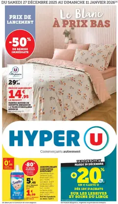 Aperçu Hyper U - Le blanc valable à partir du 27/12/2025