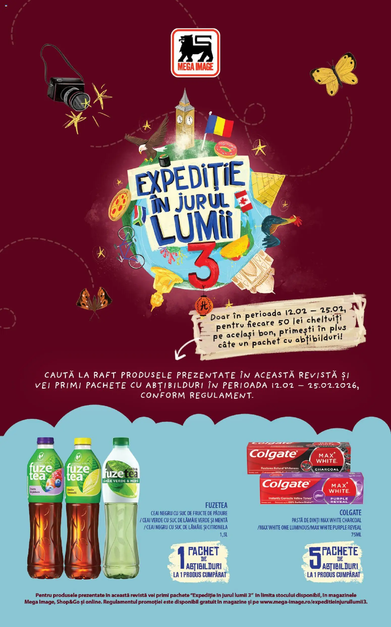 Mega Image catalog - Expeditie In Jurul Lumii 3 - pagina 1- valabil de la 12.02.2026
