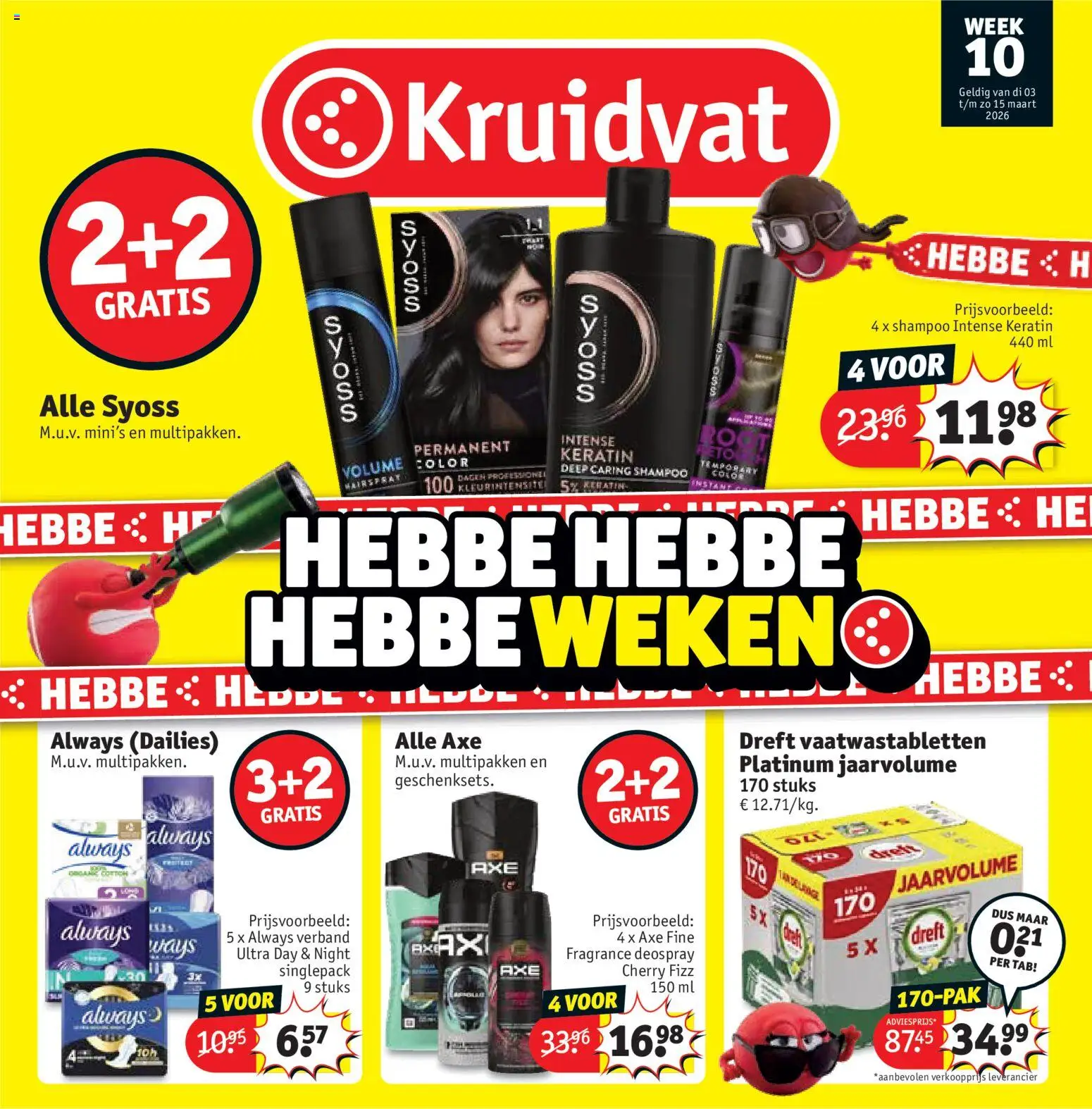 Kruidvat folder week 10 - pagina 1- geldig vanaf 03/03/2026