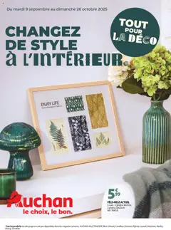 Auchan - Tout pour la déco : changez de style à l'intérieur geldig vanaf 09/09/2025