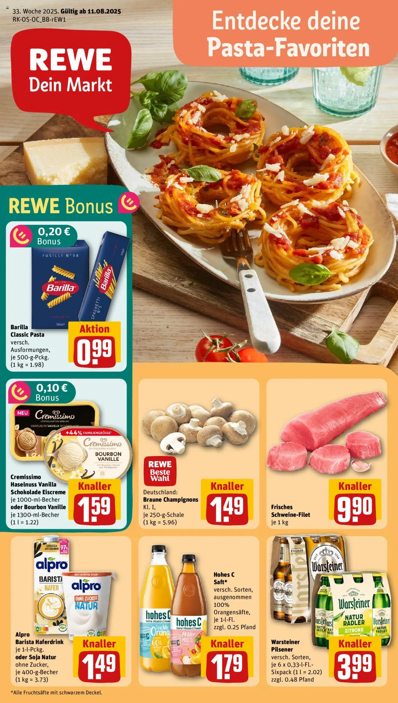 Rewe Prospekt 	 - Seite 1 - gültig ab 11.08.2025