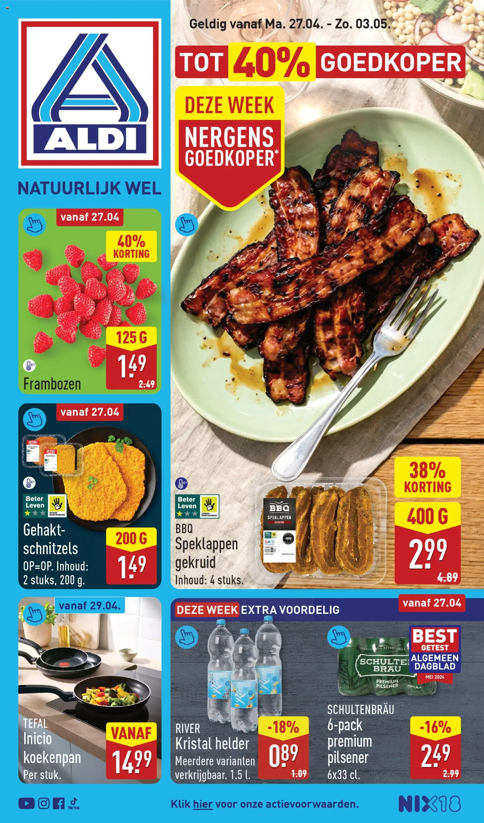 Aldi folder week 18  - pagina 1- geldig vanaf 27-04-2026