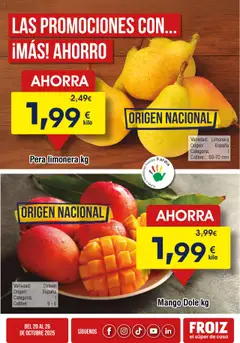 Vista previa del folleto Froiz Oferta semanal válido desde 20/10/2025