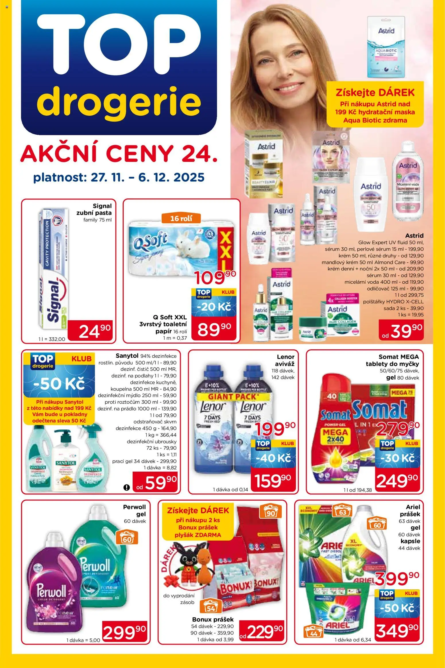 Top drogerie leták - strana 1- platný od 27.11.2025