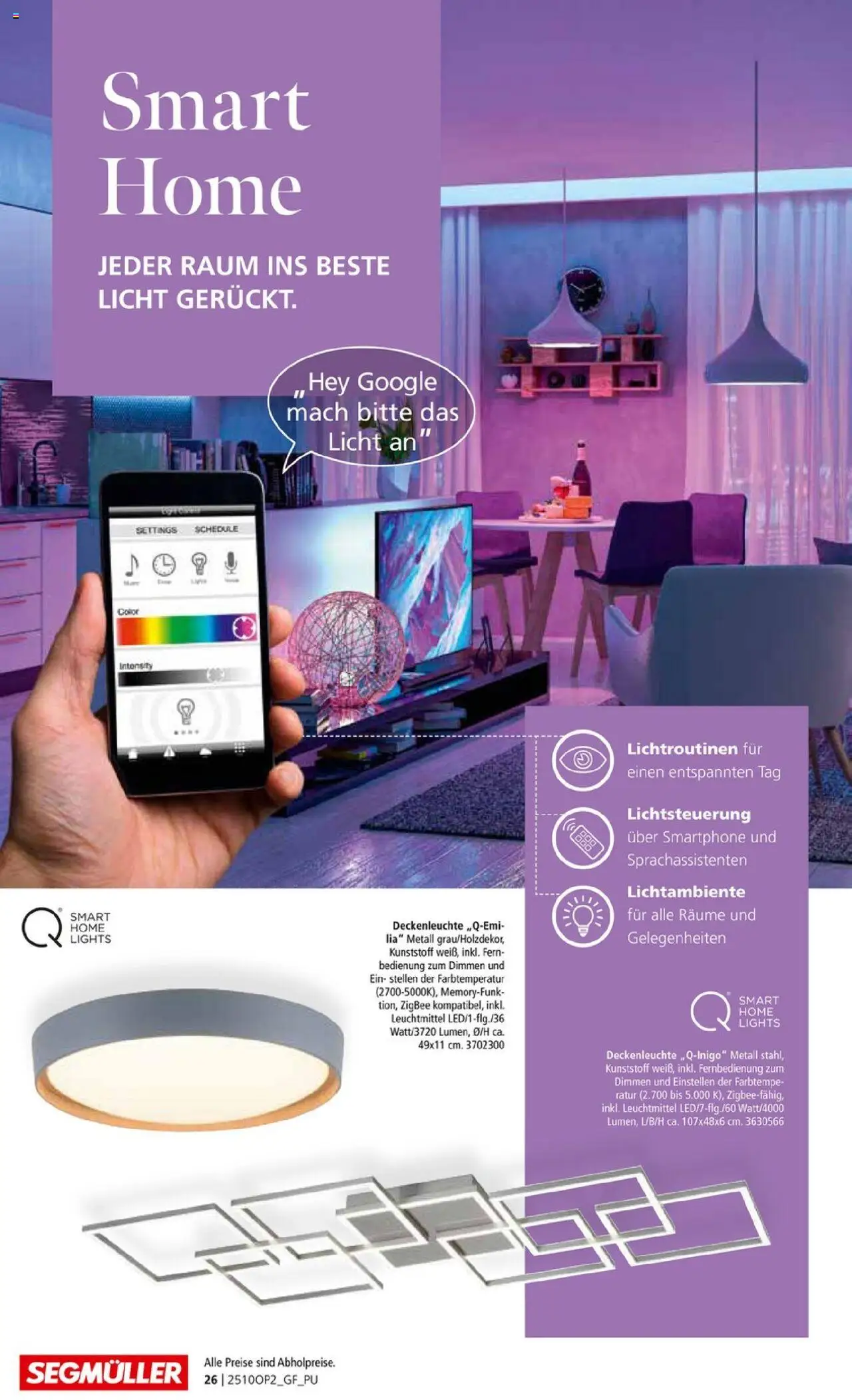 Segmüller Leuchten Spezial - Seite 26 - gültig ab 29.09.2025