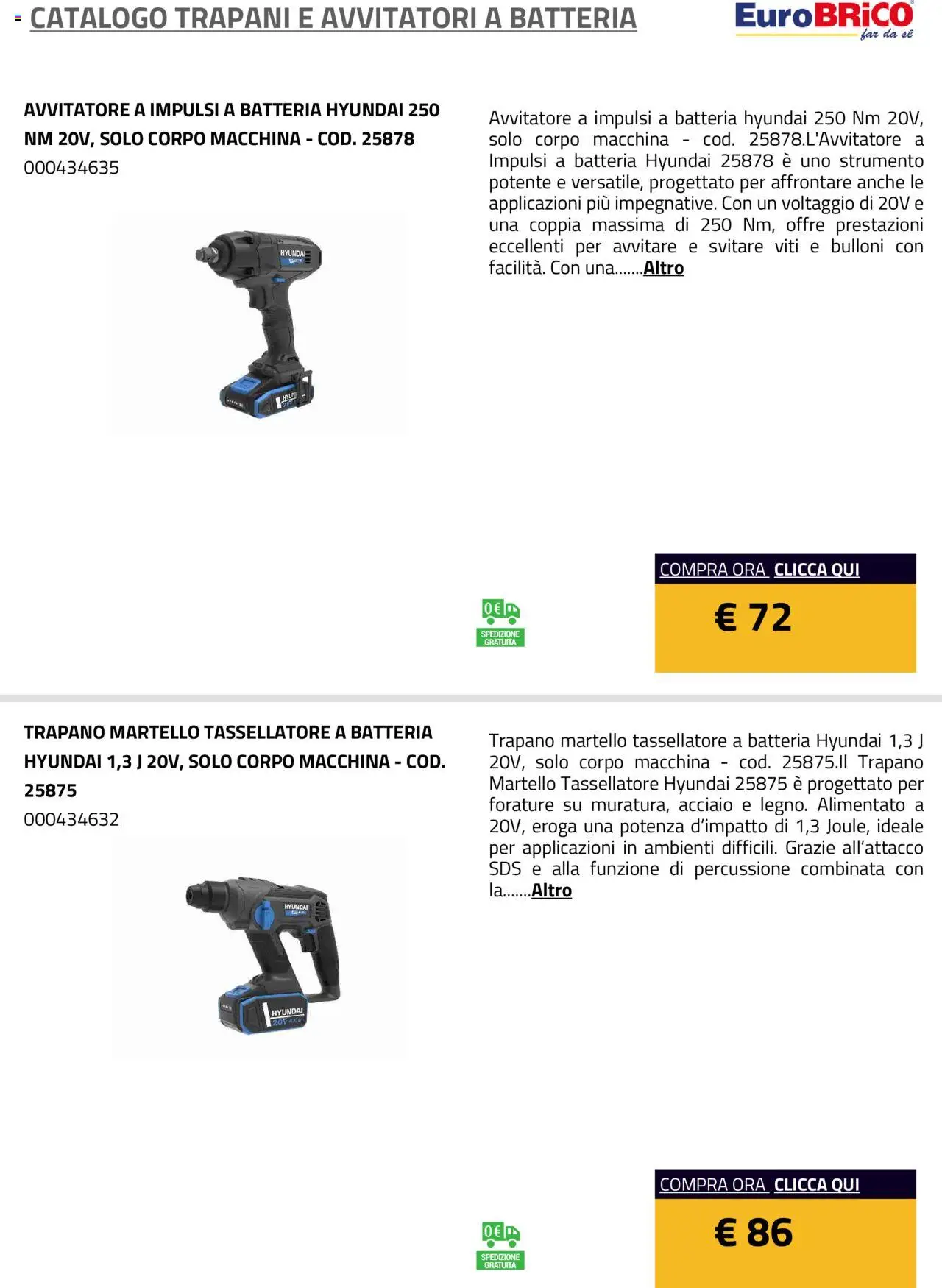 Eurobrico Trapani e Avvitatori a Batteria catalogo - pagina 13 - valido dal 23/07/2025