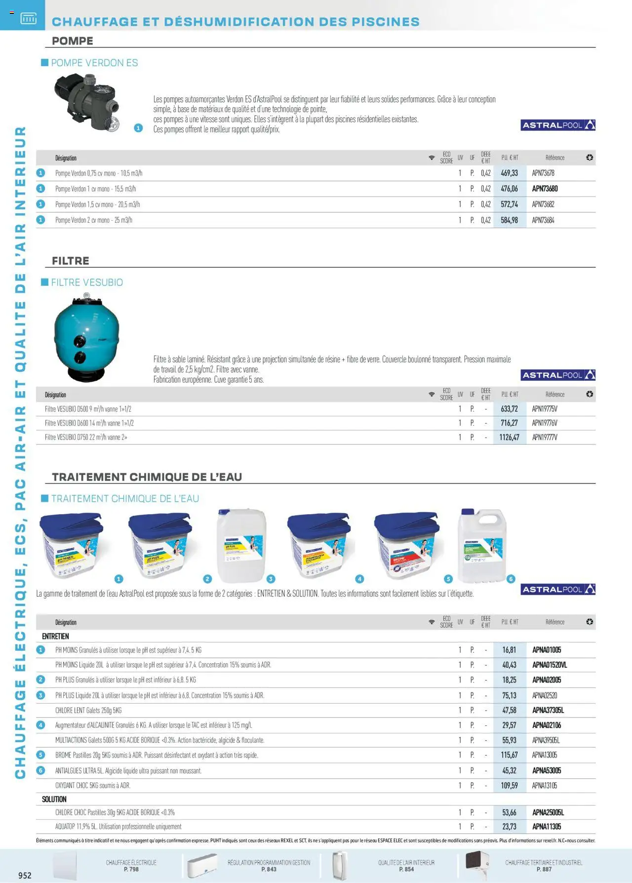 Rexel - Chauffage Électrique, ECS, PAC AIR-AIR Et Qualite De L´Air Interieur - page 158 - valable à partir du 16/07/2025