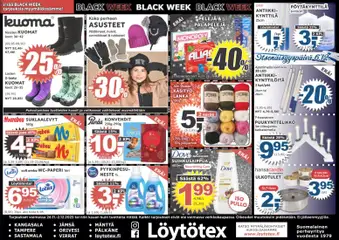 Esikatselu Löytötex - Black Friday voimassa alkaen 26/11/2025