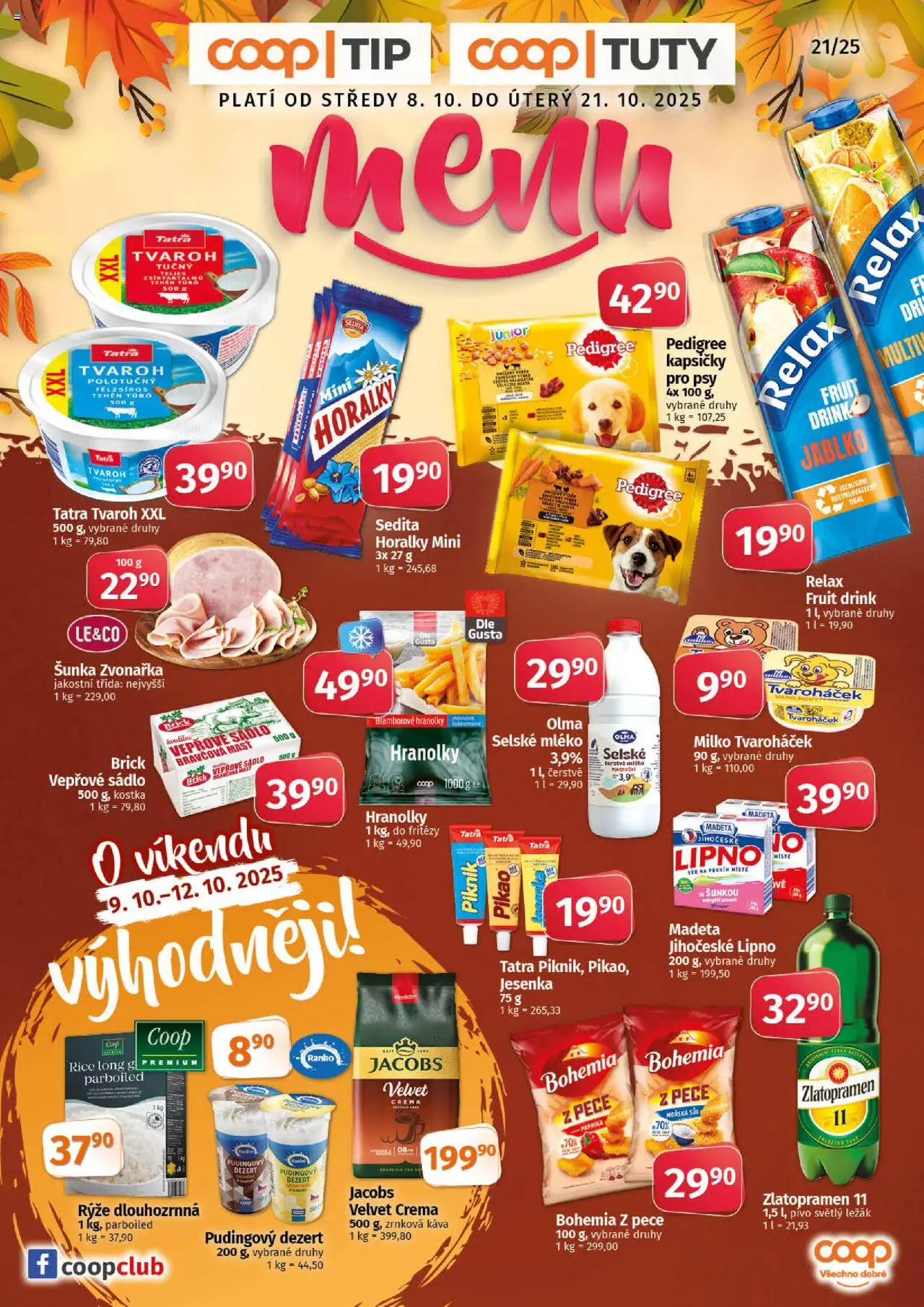 Coop leták - Tuty - strana 1- platný od 08.10.2025