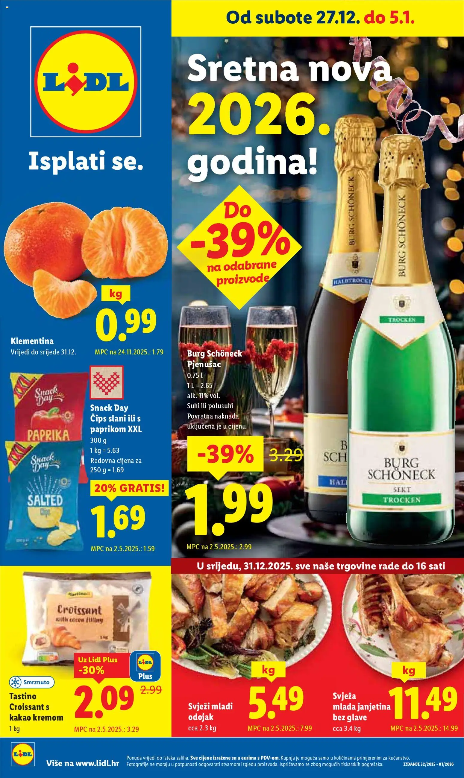Sretna nova 2026 godina! Lidl - stranica 1- važeći od 27.12.2025
