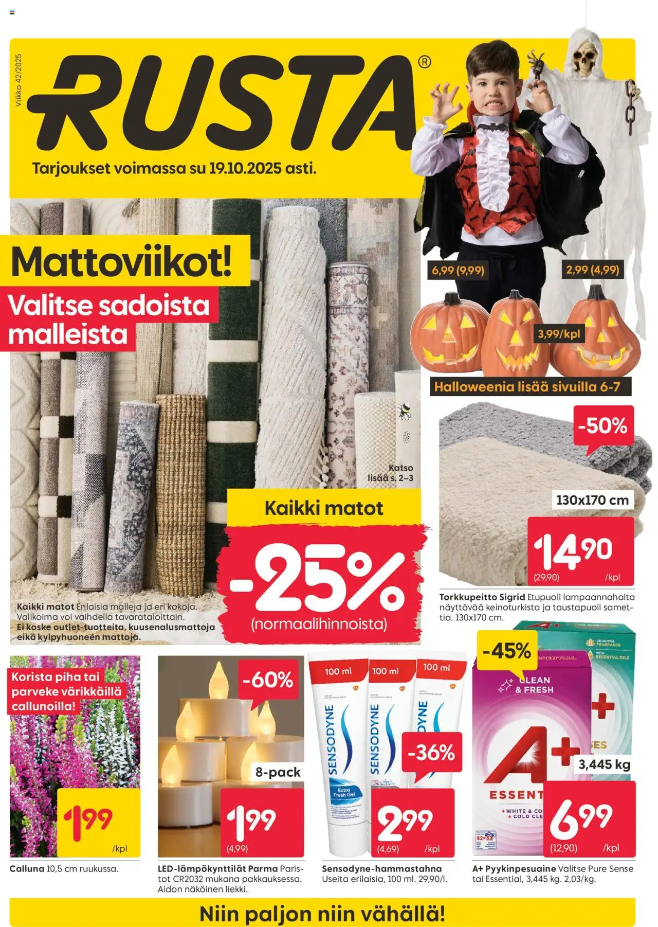 Rusta tarjoukset - sivu 1- voimassa alkaen 13/10/2025