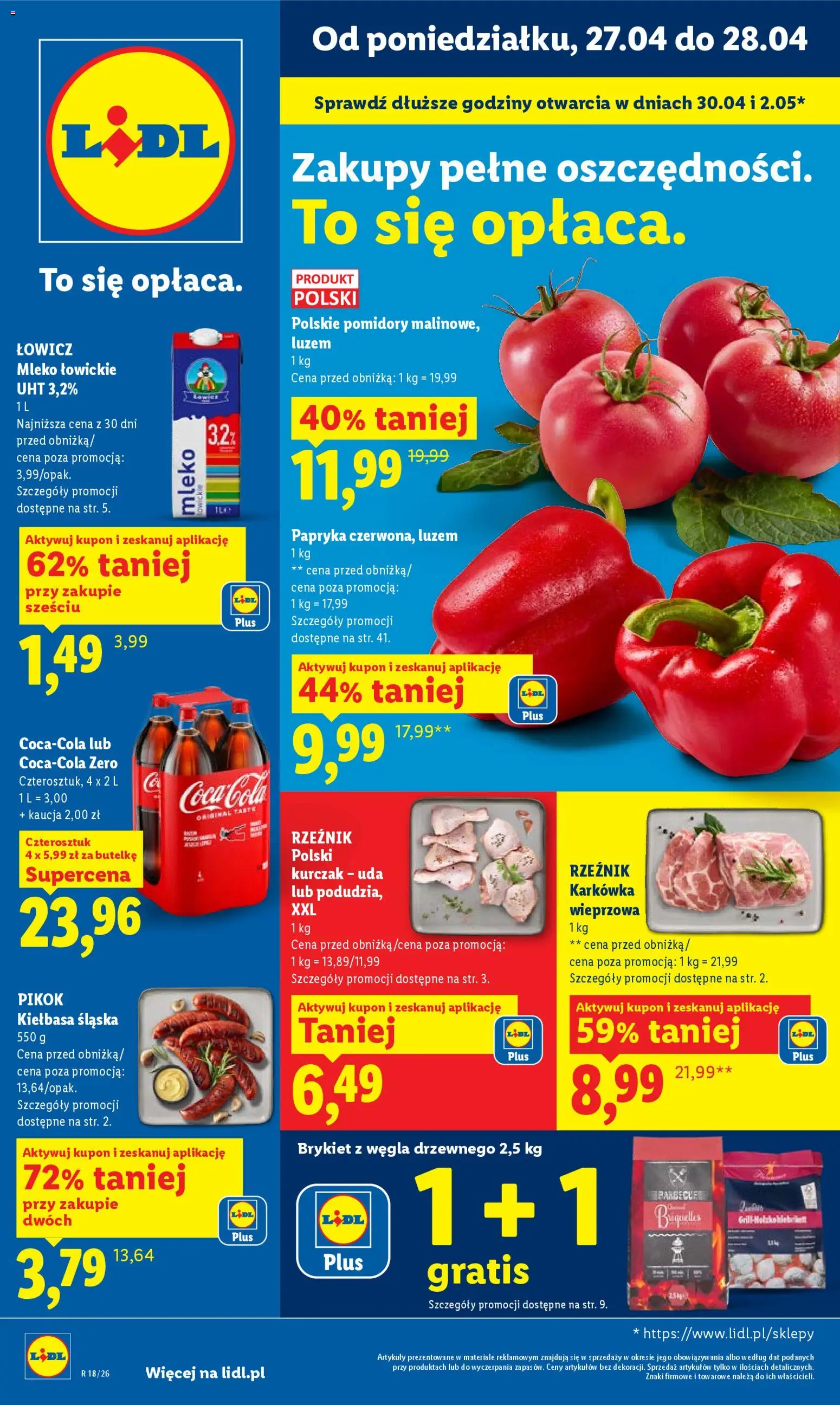 Lidl gazetka - strona 1- ważny od 27.04.2026