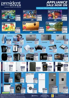 Preview President Hyper - Birthday Sale Appliances valid from 09/09/2025
