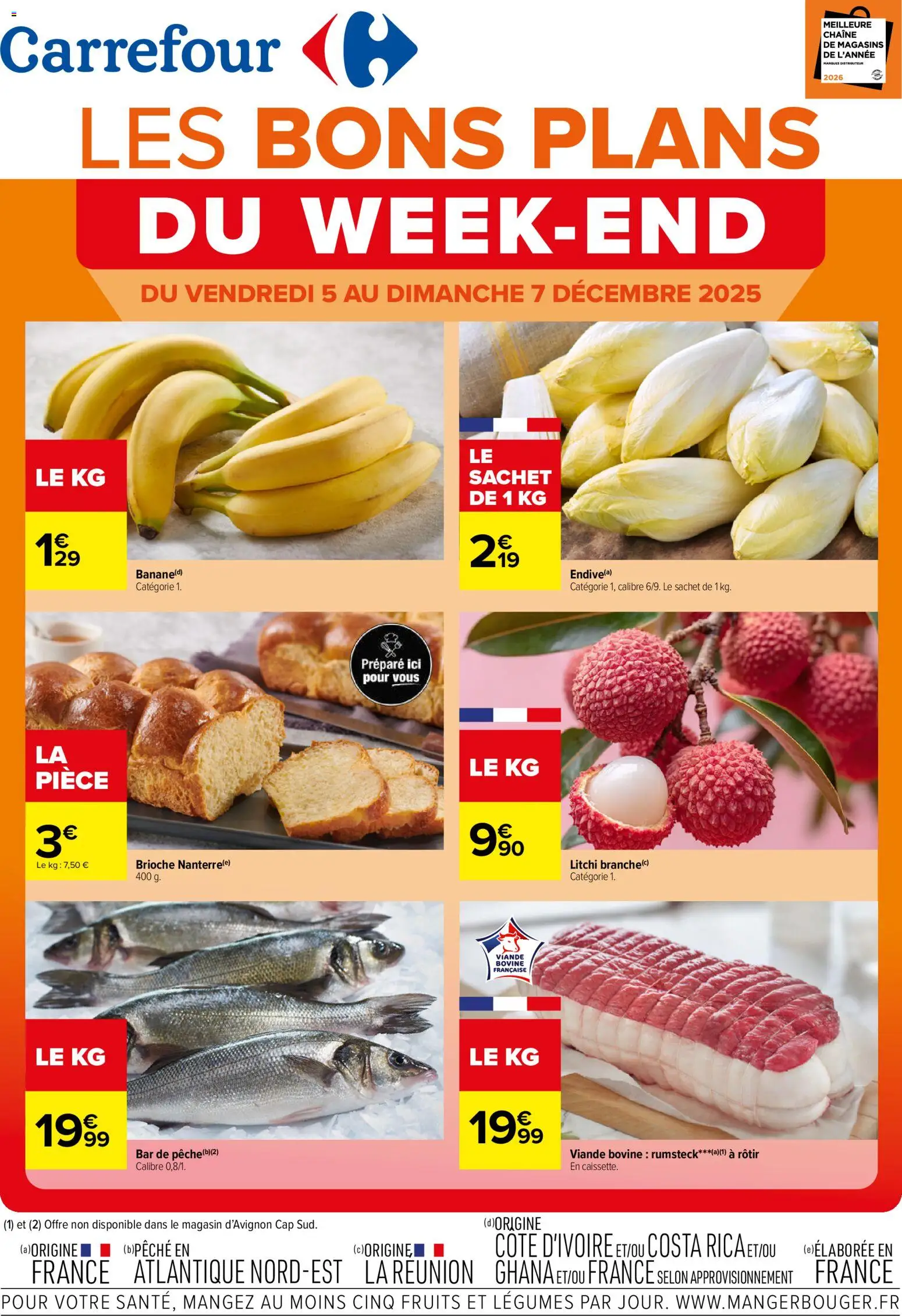 Carrefour Les bons plans du week-end - page 1 - valable à partir du 05/12/2025