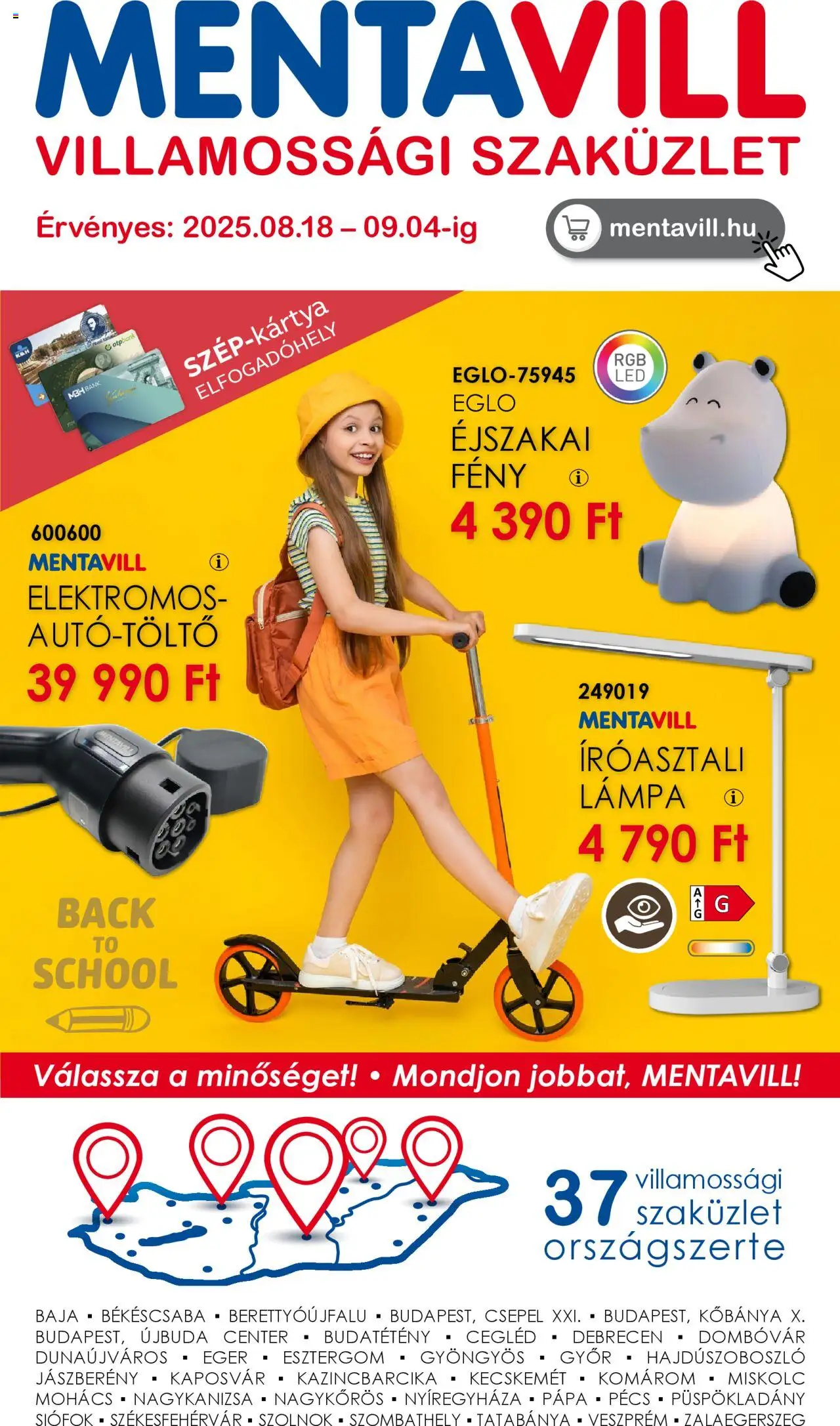 Mentavill Akciós újság - 1oldal - érvényes 2025.08.18.-tól