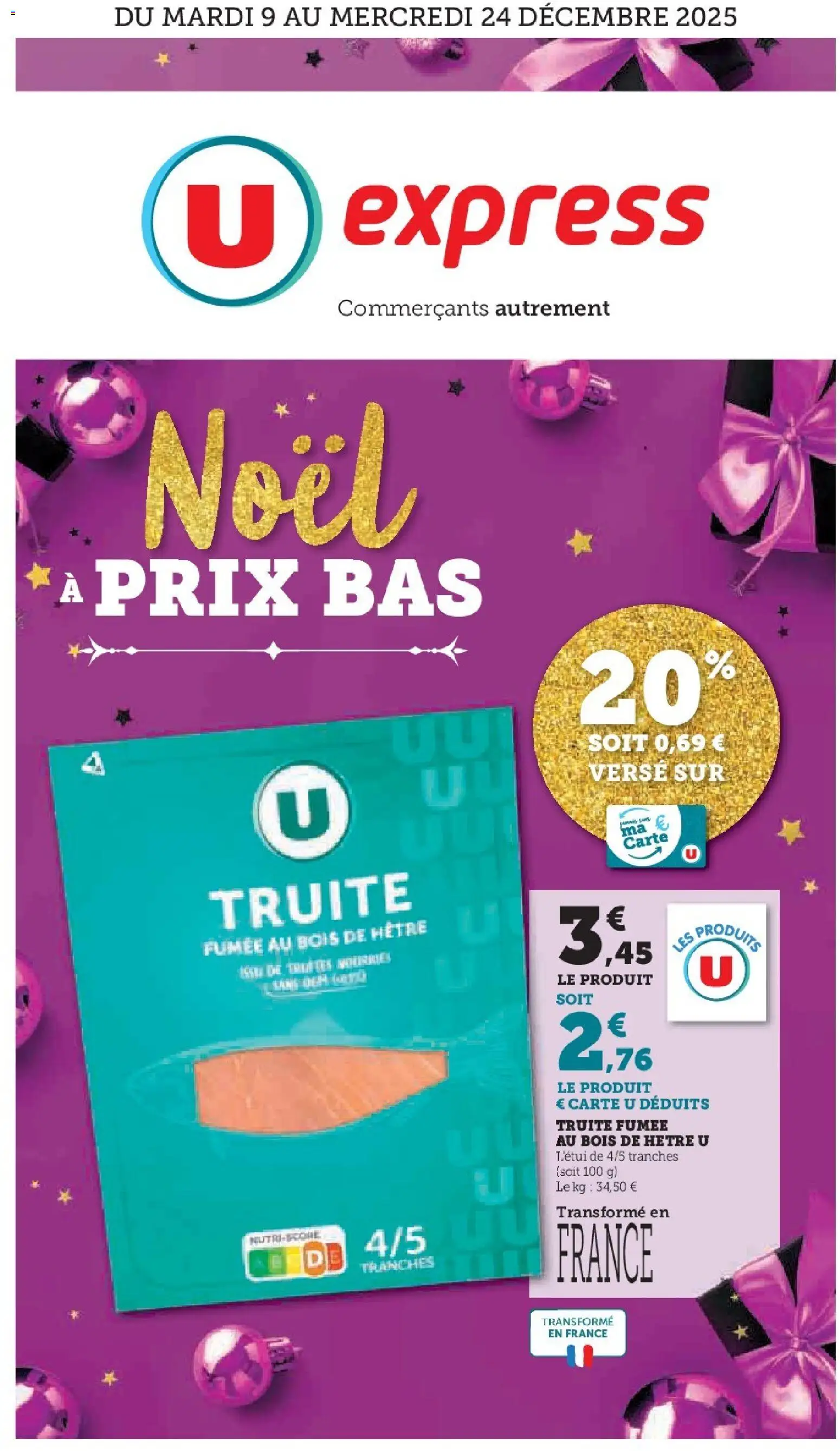 U Express catalogue - page 1 - valable à partir du 09/12/2025