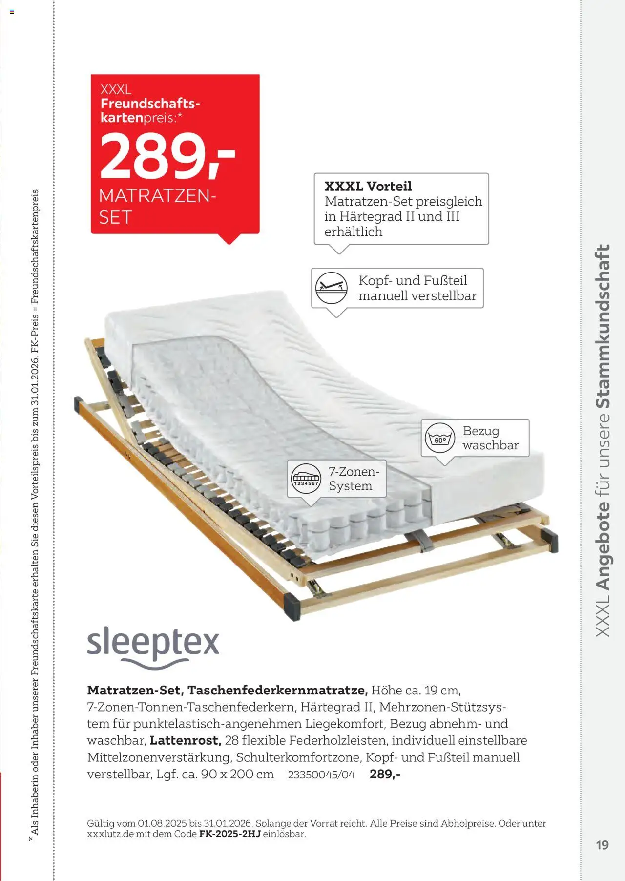 XXXL Lutz Freundschaftskartenjournal - Seite 19 - gültig ab 01.08.2025