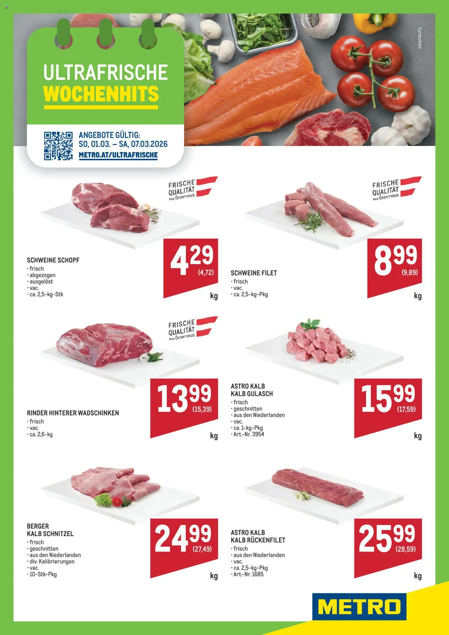 Metro Angebote Wochenhits - Seite 1- gültig ab 01.03.2026