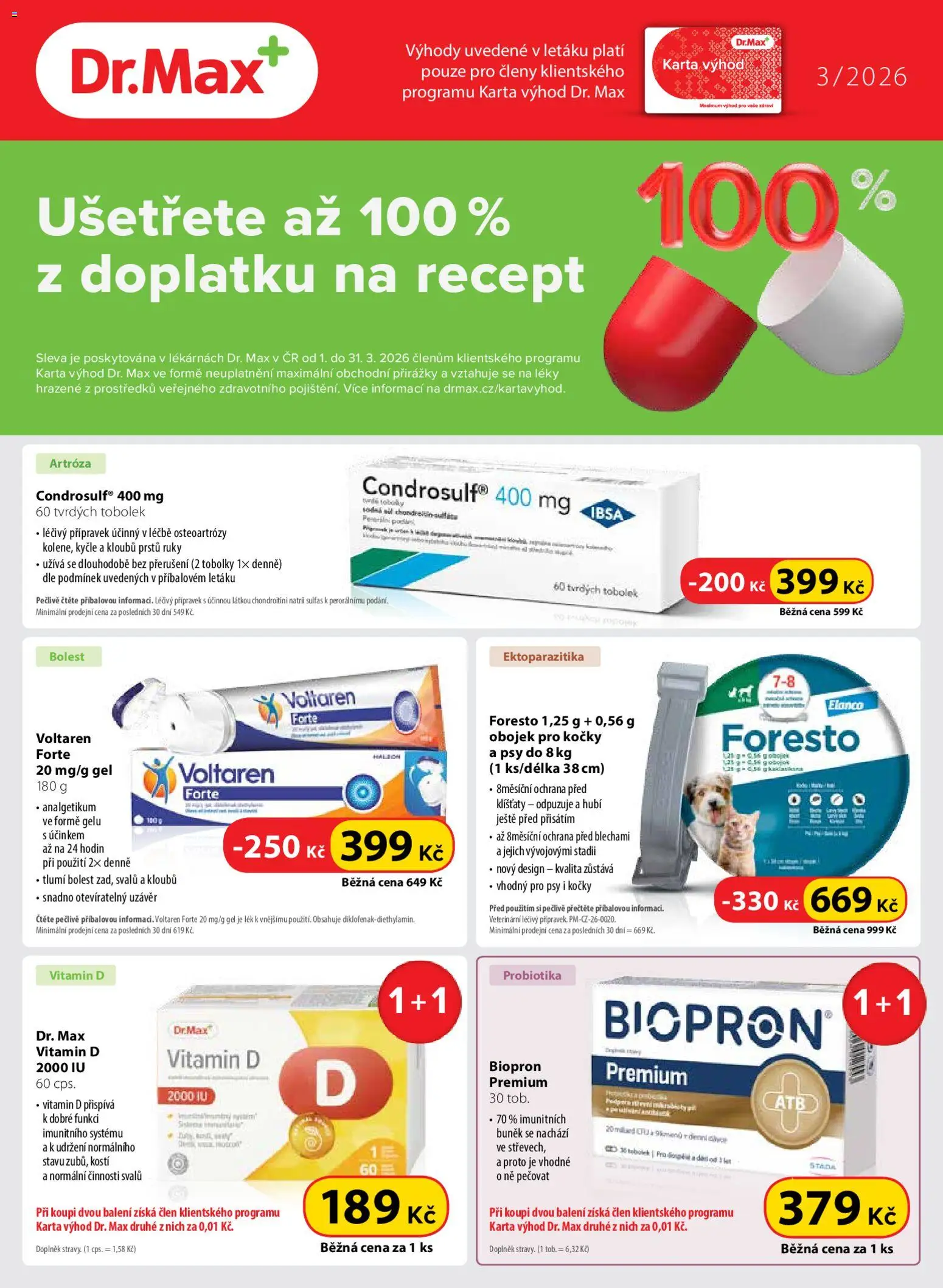 Dr. Max leták - strana 1- platný od 01.03.2026