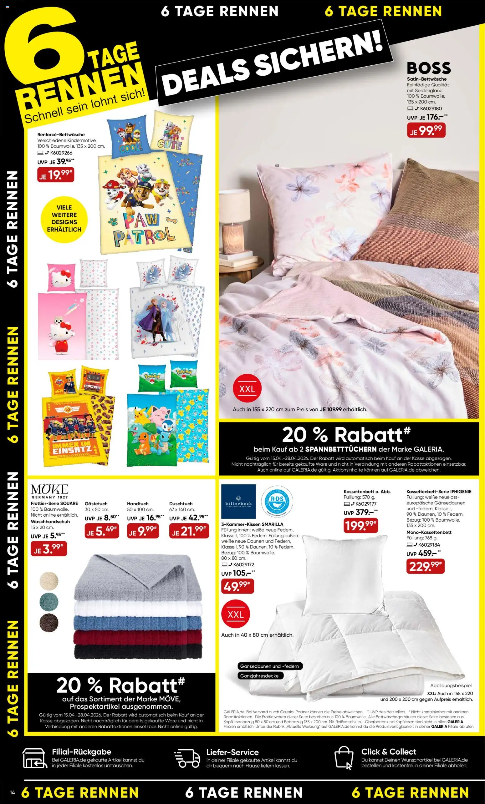 Galeria Karstadt Kaufhof Prospekt 	 - Seite 14 - gültig ab 15.04.2026