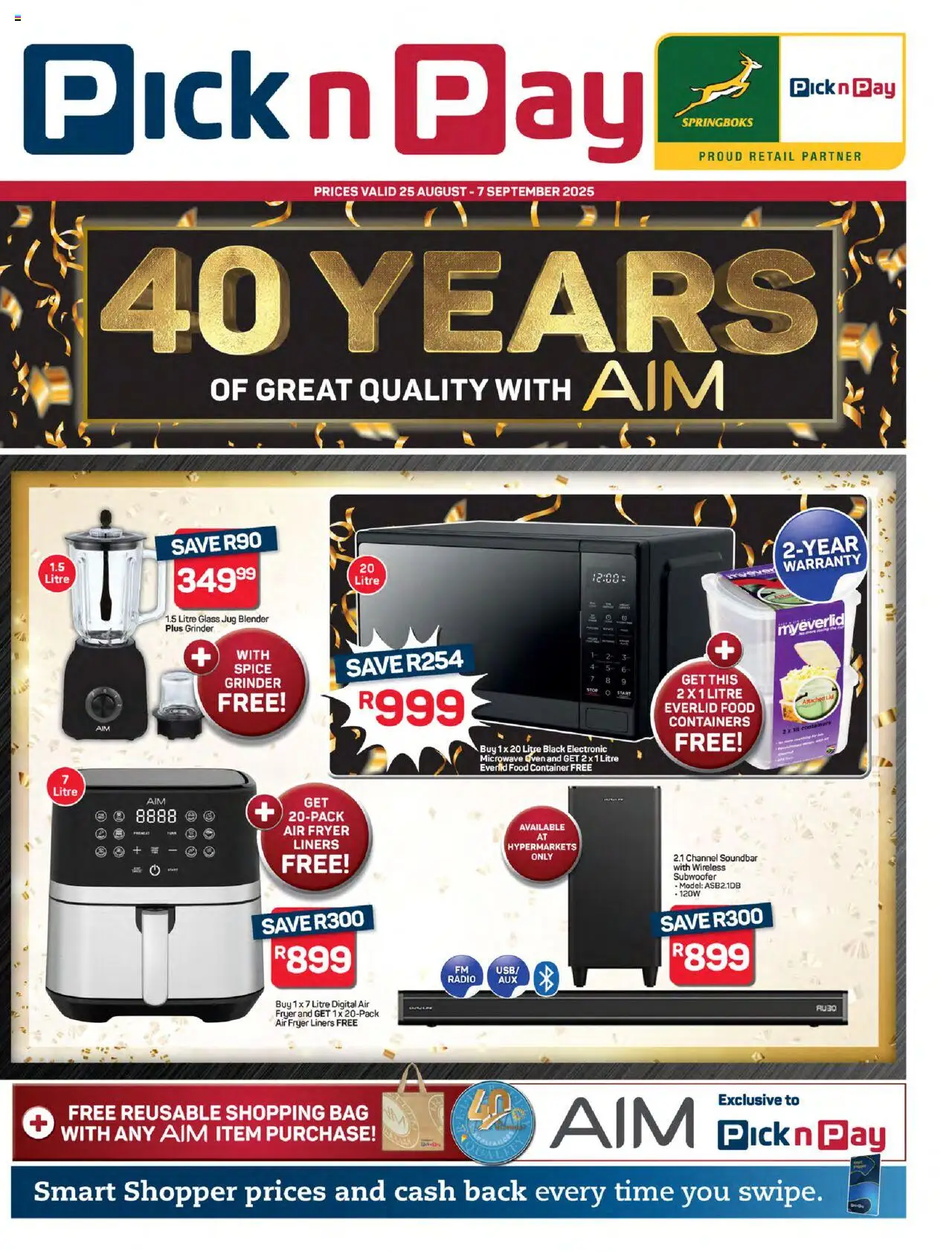 Pick n Pay - AIM Specials - page 1- valid from 25/08/2025
