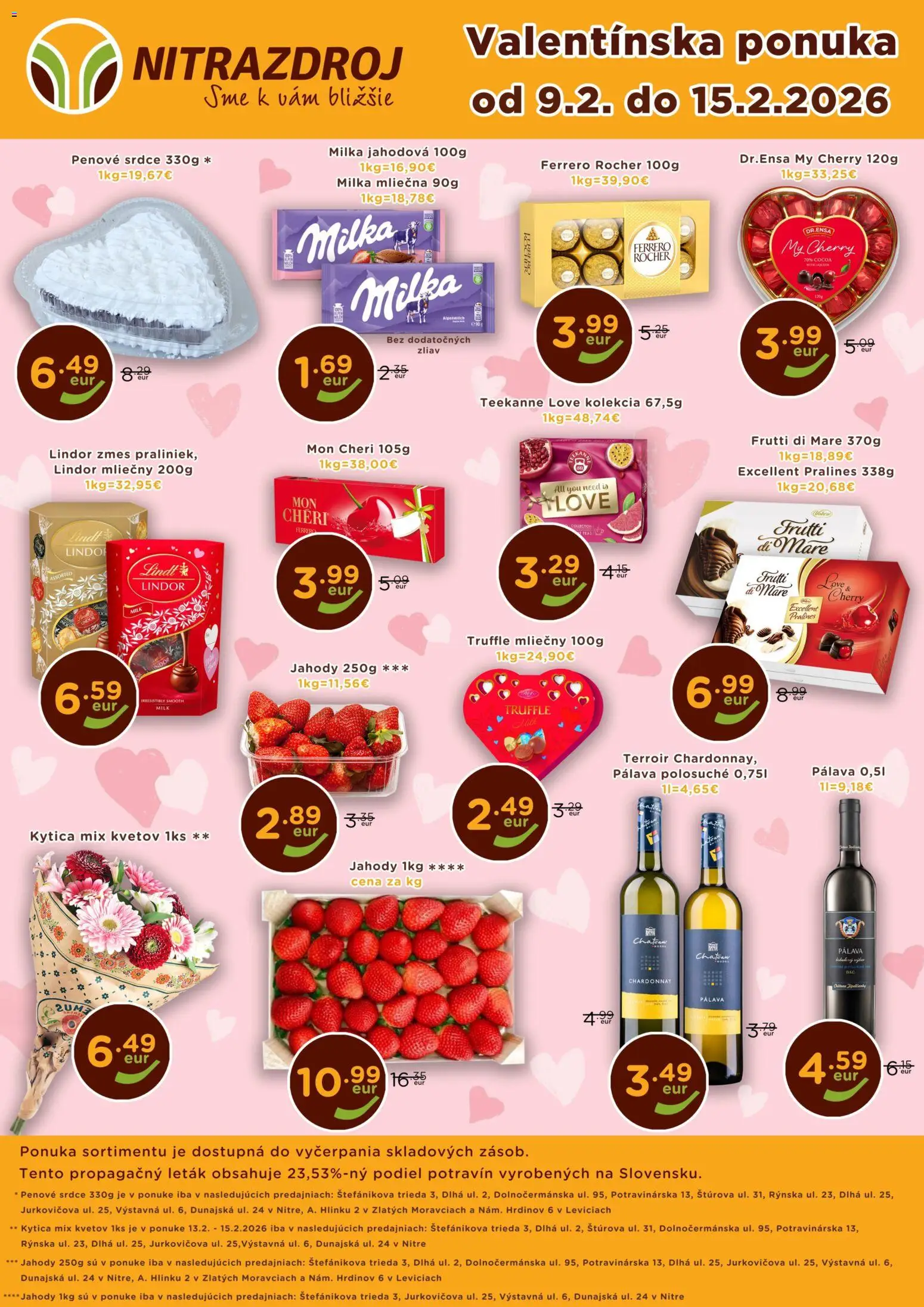 Nitrazdroj valentínska ponuka - strana 1- platný od 09.02.2026