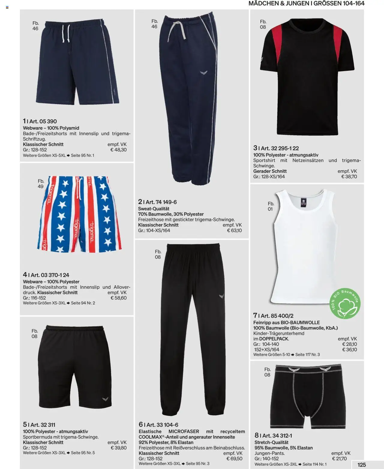 Trigema Prospekt 	 - Seite 125 - gültig ab 01.09.2025