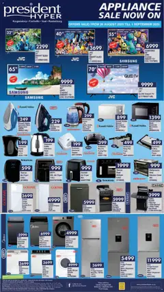 Preview President Hyper - Birthday Sale Appliance Specials valid from 26/08/2025
