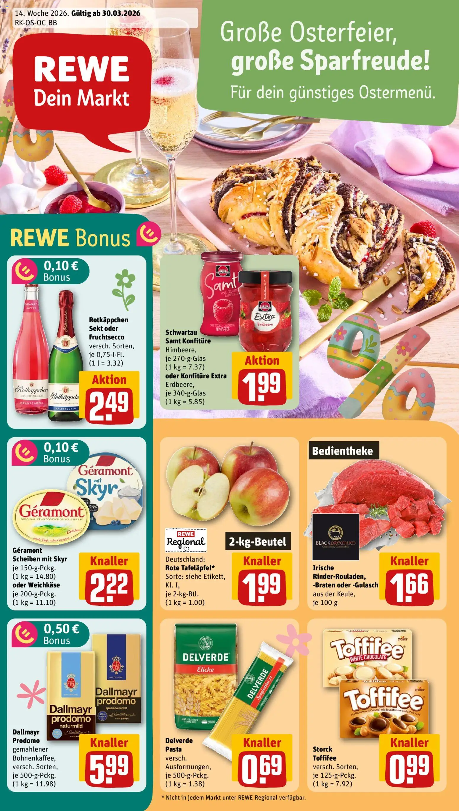 Rewe Prospekt 	 - Seite 1 - gültig ab 30.03.2026