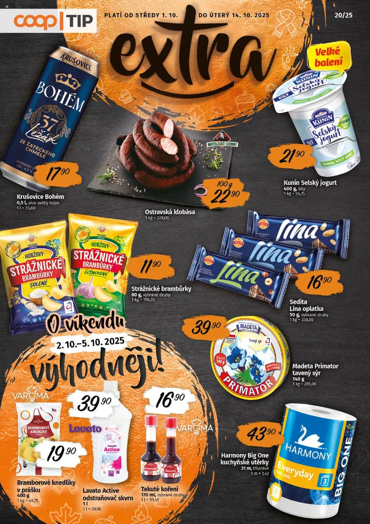 Coop leták - Tip Extra - strana 1- platný od 01.10.2025