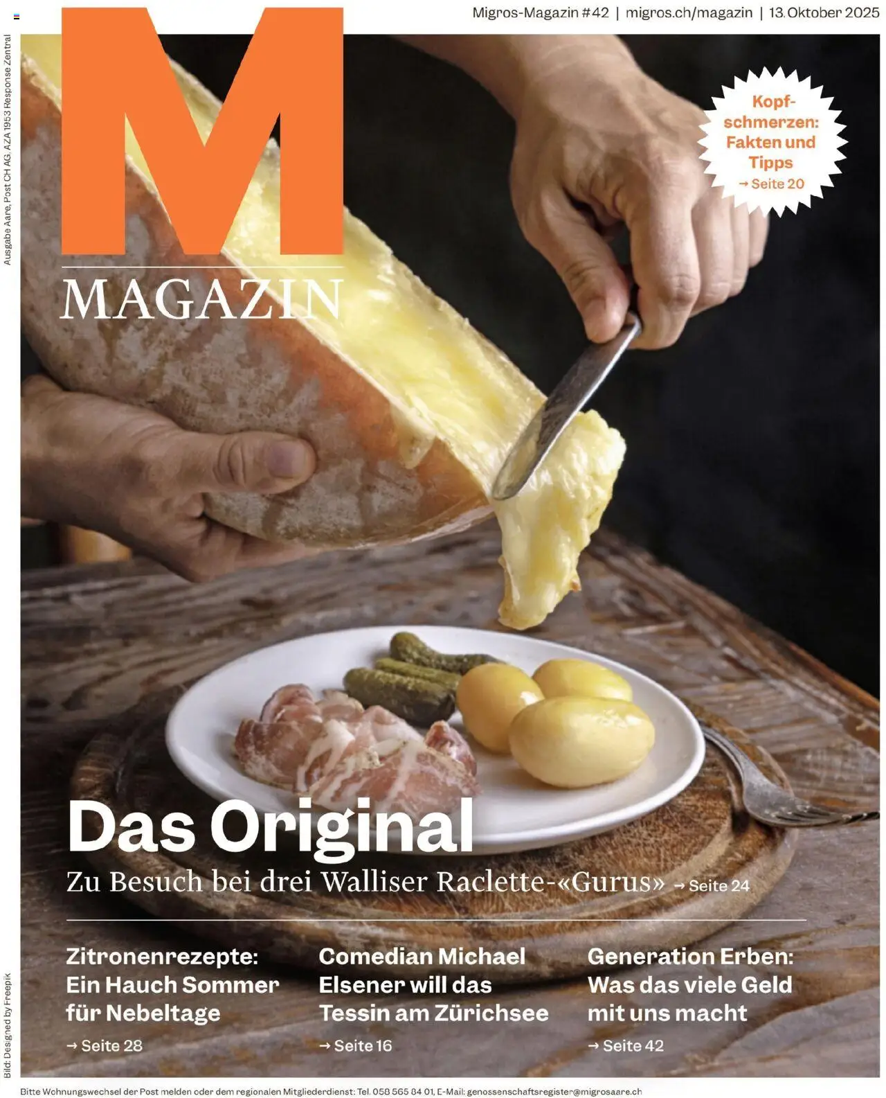 Migros Magazin - Seite 1- gültig ab 13.10.2025