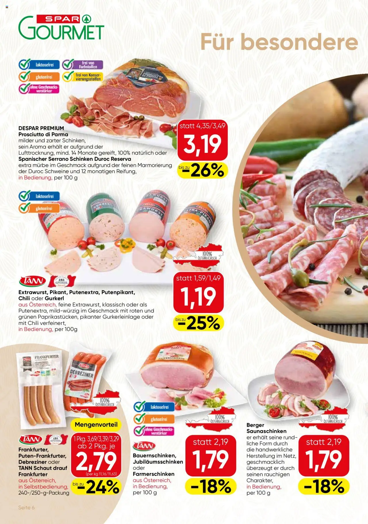 SPAR Gourmet Flugblatt - Seite 6- gültig ab 17.07.2025