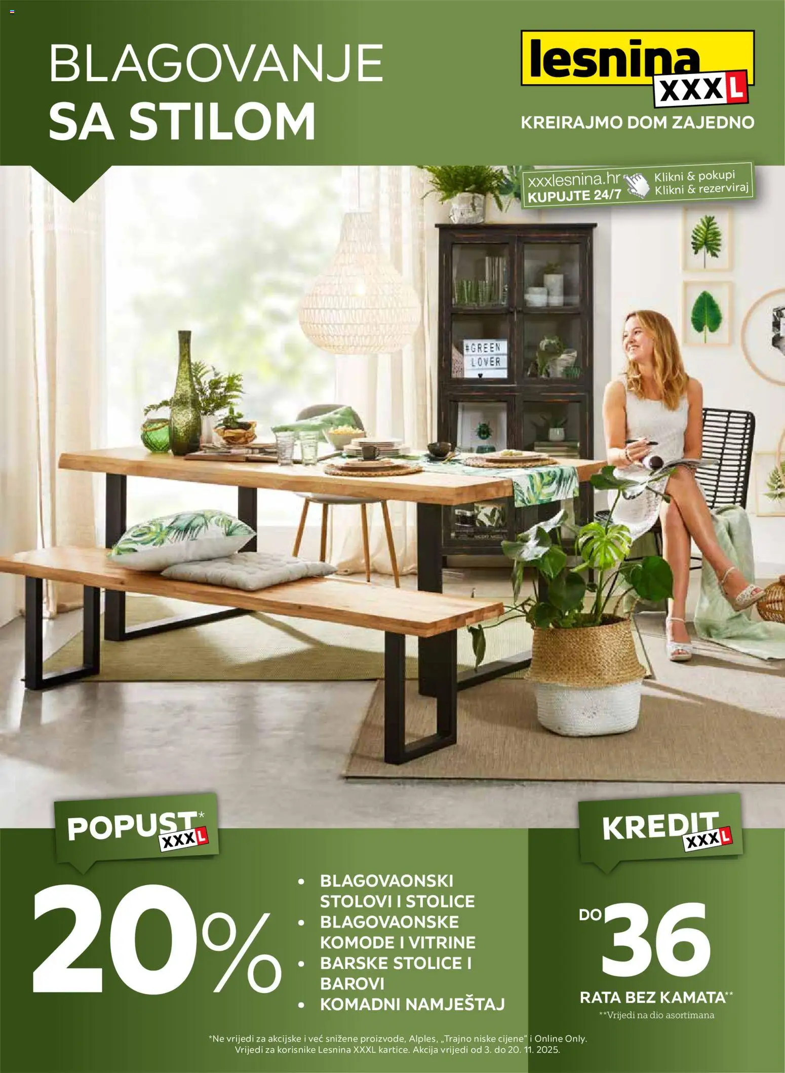 Blagovanje sa stilom Lesnina - stranica 1- važeći od 03.11.2025