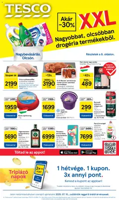 Előnézet Tesco Hipermarket - Akciós újság  érvényes 2025.07.10.-tól