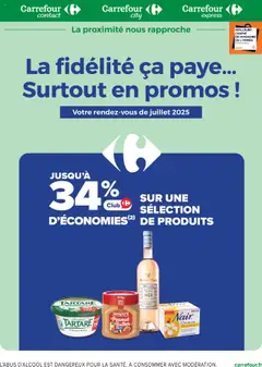 Aperçu Carrefour contact La fidélité ça paye valable à partir du 01/07/2025