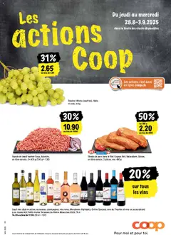 Vorschau Coop - Les actions de la semaine gültig ab 28.08.2025