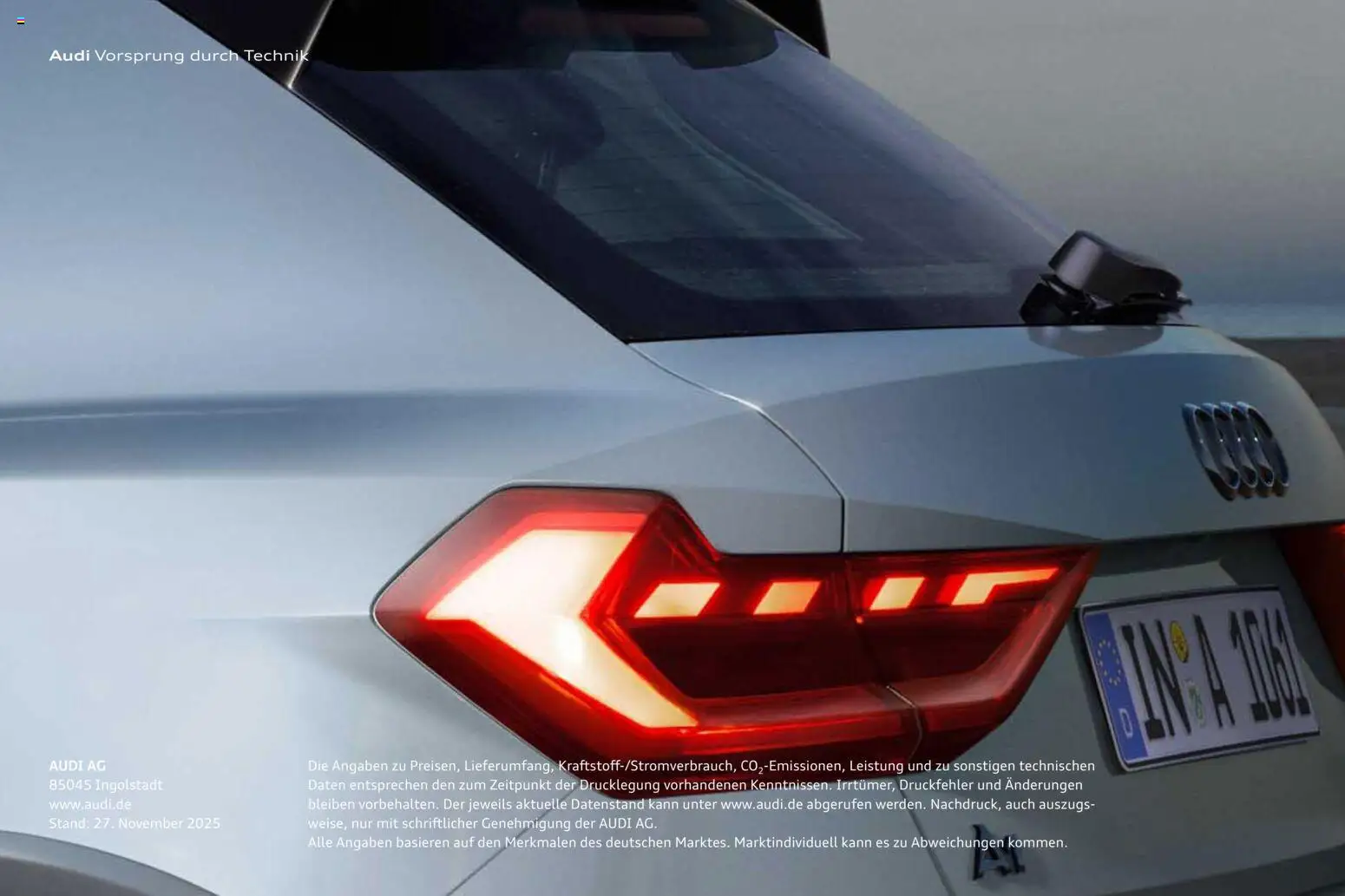 Audi A1 Sportback / A1 allstreet - Seite 110 - gültig ab 28.10.2025