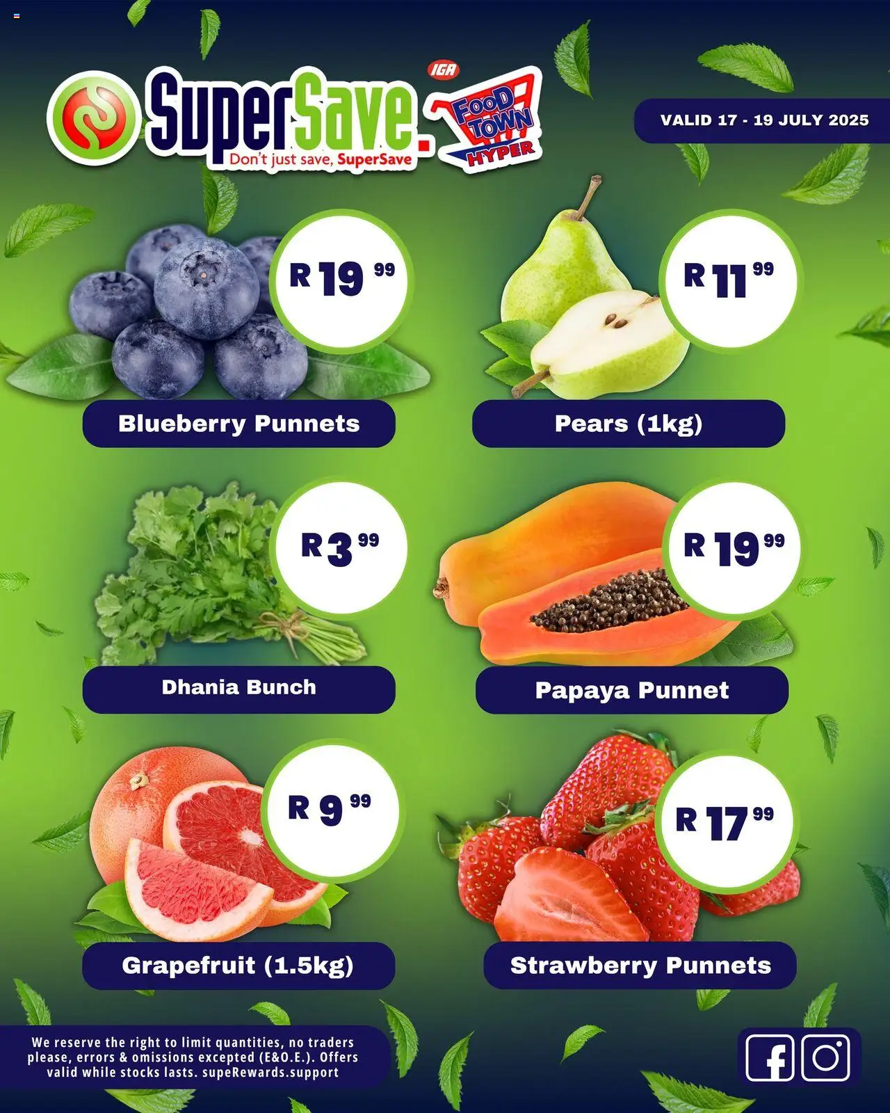 Super Save Fresh Specials - page 1- valid from 17/07/2025